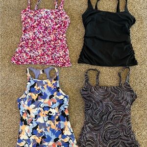 Altheta Women’s Tankini tops size 34 B/C sold as a LOT of 4
